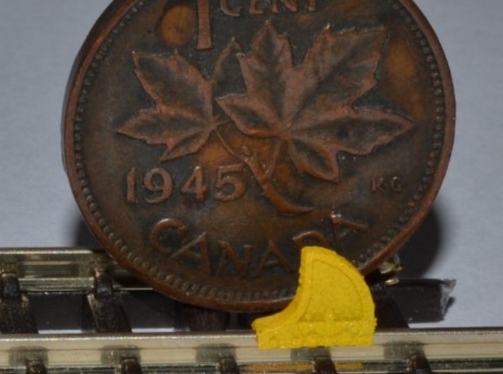 Buda 6 Bolt Wheel Stop N Scale 32pk